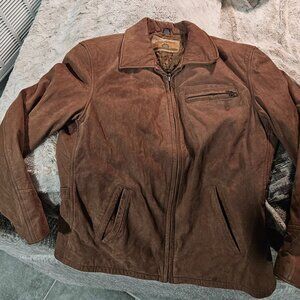 Vintage St. John's Bay Soft Nappa Leather Jacket - Brown - Women's Med